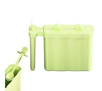 Genérico Container - Cute Feline Shape for Quick Prep | Strainer Base Vessel with Built In Fork Space & Carry Grip Accessory for Kitchens, Students, Compact Living and Casual Eating