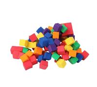Genérico Contar Cubos para - Bloques de Medias Cuadradas Hechas A Mano De 8 Cm | Educativo Ligero De Espuma EVA 0.1 LB, Juego Interactivo Creativo Padre-Hijo para Niños Aprender