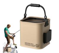 Genérico Contenedor de Agua Plegable - Cubo de Multifuncional, Cubeta Portátil Impermeable | Organizador de Almacenamiento con Asa para Camping, Playa, Viajes, Barbacoa,