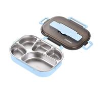 Genérico Contenedor De Almuerzo Box Para Niños - Aislada De 3 Compartimentos De 10,82 X 7,87 X 2,95 Cm | Japonesa Para Microondas Para Estudiantes, Trabajadores De Oficina, Escuela,