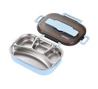 Genérico Contenedor De Almuerzo Box Para Niños - Aislada De 3 Compartimentos De 10,82 X 7,87 X 2,95 Cm | Japonesa Para Microondas Para Estudiantes, Trabajadores De Oficina, Escuela,