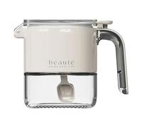 Generico Contenedor De Condimento En - Grandes Frascos De Condimentos Con Tapa Y Cuchara, Tarro De Condimento Transparente Para Sal, Azúcar, Especias, Frascos Con Flapper |