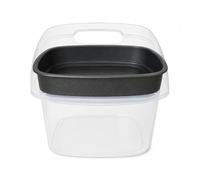 Genérico Contenedor de Pienso Portátil para Perros y Gatos 3L con Comedero Integrado 2 en 1 | Recipiente para Comida de Mascotas | Ideal para Viajes, Camping y Paseos