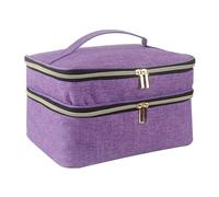 Generico Contenedor de suministros de costura - 28 x 19 x 15,5 cm | organizadora de doble capa con amplia capacidad impermeable | Cesta útil para herramientas agujas y alfileres para casa