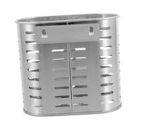 Genérico Contenedor para Cubiertos de Cocina en Acero Inoxidable 304, Diseño Plano, Organizador de Cubiertos y Utensilios, Cubo de Almacenamiento Resistente para Vajilla y Utensilios