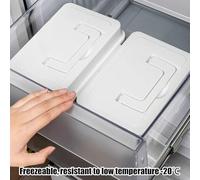 Genérico Contenedor Para Pan - Recipiente Hermético Transparente para Alimentos | Conservador De Pan Con Tapa Y Asa | para Uso en Armario Despensa Refrigerador Congelador Encimera de Cocina y Hornear