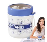 Generico Contenedor para preparar copos de avena nocturno | Contenedores para la preparación de comidas, tarro de almuerzo antigoteo para la escuela, el trabajo y los desplazamientos