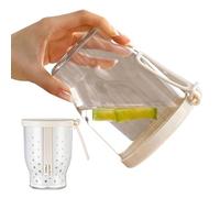 Generico Contenedor portátil para cereales y yogures - Recipiente de avena de doble capa con tenedor - Tarro hermético a prueba de fugas para ensalada de frutas y muesli - Ideal para la oficina