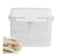 Generico Contenedores, 4/5l Airtight Fermentation Box with Handle & Lid, Compact Clear Press Storage Container (Maintains Freshness), Reusable Ideal for Pickled Foods