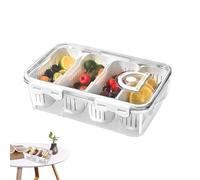 Genérico Contenedores Para Alimentos - Contenedor Organizador Transparente Apilable - Conservadora Para Frutas Del Frigorífico,para Frutas Verduras Fiestas Camping Cocina Escuela Picnic
