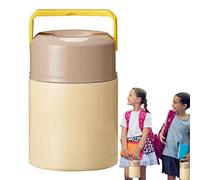 Genérico Conteneur Isotherme Pour Soupe - Conteneur Isotherme Soupe 28oz | Boîte Repas Acier Inoxydable Avec Couvercle Et Poignée Étanche Pour Pique-Nique Randonnée Voyage École Extérieur