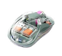 Genérico Control de computadora portátil inalámbrico,Control de computadora inalámbrico con Luces - por trimodal con luz RGB, informático Silent Click para teléfonos, tabletas y Port