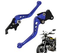 Genérico Control de freno de motocicleta,Manija de freno de motocicleta,2 frenos de de metal - Palanca de de manillar de aleación de aluminio ajustable a prueba de herrumbre para una estética
