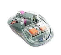 Genérico Control Informático Inalámbrico con Luces, Control Informático Transparente Inalámbrico - Control Tri-Mode Transparente Recargable - Las aulas estudian Control Computarizado