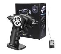 Genérico Control Remoto de automóvil RC - Conjunto de transmisor y Receptor Impermeable de 2.4GHz | Controlador portátil de Alta sensibilidad Adecuado para automóviles RC, Barcos y vehículos Tanques: