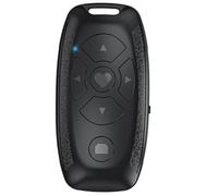 Genérico Control Remoto Inalámbrico Multifuncional para Autorretratos y Cámara Controlador para Pasar Páginas de Libros Electrónicos Compatible Móviles Color Negro Compacto y Ligero
