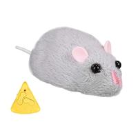 Genérico Control remoto Mice Cat Toy, Realistic Electric with Remote, Indoor Interactive Toy for Cats and Kittens, Fun Electronic Pet Companion for Hunting Ejercise, 3.94x1.77x1.26 in
