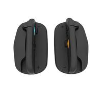 Genérico Controlador de ratón para juegos 2PC Mini ratones ergonómicos portátiles Controlador izquierdo + derecho Soporte para mango Estuche para Switch 2 para J-Con- Sujeción magnética (Negro)