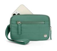 Genérico Convely Wristlet Wallets, Convely Essential Wristlet, Convely Essential Wallet, Nylon Wristlet Purses for Women (Green)
