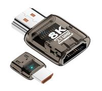 Generico Conversor para monitor, conector de doble dirección 8K 60Hz - Adaptador extensor de audio para ordenador | Para ordenador portátil TV HDTV Proyector Desktop Studio Conferencias Sala Juegos