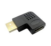 Genérico Convertidor de Adaptador - Conector DP Macho a Hembra de 14x10x1 cm, Conector de Video HD en Forma de L, Adaptador de Soporte de Audio, Carcasa de Metal Duradera | Conexión Flexible para P