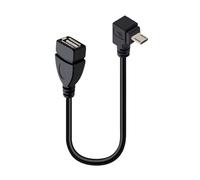 Genérico Convertidor en ángulo portátil de 90 Grados para conexión Dispositivos Entre USB a y convertidor en ángulo de Puerto USB Macho