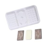 Genérico Cookie Molds Silicone - 6.65 Inch Square Silicone Cutter | 3d Cookie Shapes Mousse Cake Mold | Chocolate Baking Tools For Pastry Dessert. 3.78x0.51in, 38g.