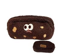 Genérico Cookie Pencil Bag, Pencil Pouch, Cute Soft Large Capacity, School Pen Stationery, Pens Case Supplies For Pencils, Markers, Small Notebooks, Fun and Practical Organizer, 21x13cm