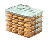 Genérico Cookie Storage Box, Stackable Keeper Container, Food Handle Gear with Smart Style, Utility Aid for Daily Use, Box Mate, for Home Dining Room Picnic Camping Apartment 11.61×8.27×7.48 inches