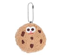 Genérico Cookie Stuffed Animal | 1 Simulation Stuffeds Doll Keyring Charm | Portable Cartoon Cute Stuffed Toy Plush Keychain, 6cm/2.4inch Chocolate Chip Toys For Backpack Decor