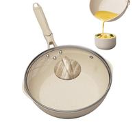 Generico Cooking Skillet Nonstick, Cookware Frying Pan, 46 x 26 x 8 cm / 18.11 X10.24 X3.15 Inch Healthy Ceramic Coating, Versatile -Safe Design, 1-Piece for Home Dorm Outdoor Everyday Meals
