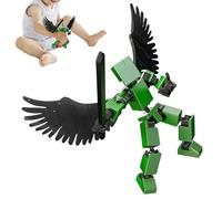 Generico Cool Action Figures - 3D Printed 15x15cm | Poseable Robot Figure, Creative Assembly Toy | DIY Educational Movable Joints For Boys Kids Classroom Travel Camping Birthday Holiday Party
