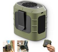 Genérico Cool-Belt Pro - Wearable Waist Fan & Power Bank with Desktop Stand, 3 Speeds, Portable Cooling, Wearable, for Outdoor, Camping, Traveling, Work (Green)