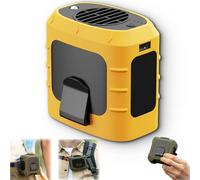 Genérico Cool-Belt Pro - Wearable Waist Fan & Power Bank with Desktop Stand, 3 Speeds, Portable Cooling, Wearable, for Outdoor, Camping, Traveling, Work (Yellow)