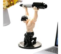 Genérico Cool Pen Holder Muscle Man Weightlifting 3D Printed Desk Organizer