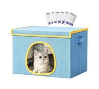 Genérico Cooling Cat House for Summer,Kitten Cave with 6 Ice Packs | Cool Down Cat Nest | for Pet Parents Animal Lovers Apartment Home Office Bedroom Living Room Study Balcony Garden Yard