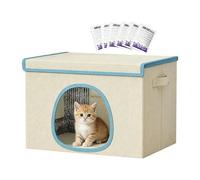 Genérico Cooling Cat House - Kitten Cave with 6 Ice Packs,Cool Down Cat Nest,for Pet Parents Animal Lovers Apartment Home Office Bedroom Living Room Study Balcony Garden Yard