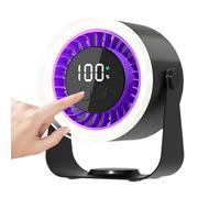 Genérico Cooling Desk Fan, Quiet USB Air Circulator, 10-Speed Setting, Rechargeable Battery, Silent Motor, Space Saving, Easy, Portable Use, Perfect for Apartment, RV, Workplace, 7.48x4.13x6.5 inches