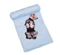 Genérico Cooling Dog Bed, plegable Pet Cooling Mat, 23,62 x 15,75 in Breathable Ice Pad Cushion, Washable Sleeping Pad, diseño lindo para verano Cooling Blanket