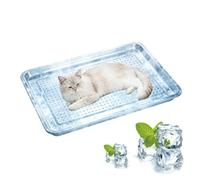 Genérico Cooling Dog Bed | Stainless Steel Breathable Cot with 6 Ice Packs | Summer Cooling Elevated Dog Bed | for Summer Crate Kennel Indoor Outdoor Camping Travel Sleep