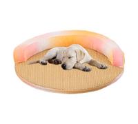 Genérico Cooling Dog Mat, Removable Cat Bed, Transpirable Comfort, Gel Layer, Diseño ligero plegable, ideal para senior Pets and Backyard Oro Interior Resto Areas