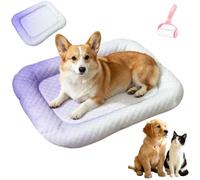 Genérico Cooling Gel Mat for Pets, Summer Gradient Ice Silk Pet Cooling Mat for Dogs Cats, Non-Slip Washable Breathable Heat Relief Pad for Floor,Sofas & Car Travel, Easy to Clean