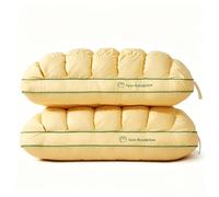 Genérico Cooling Marshmallow-Soft Pillow for Adults, Quilted Cool-Touch Bed Pillow, Soft Cloud-Like Fluffy for Sleeping, Bedroom, Side and Back Sleepers (2PCS,Yellow)
