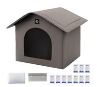 Genérico Cooling Outdoor Cat House - 32x32x25cm Animal Shelter | Insulated Cool Shelter Kennel House with 1 * Absorbent Bag and 10 * Ice Packs For Cats Dogs Indoor Pets Breathable