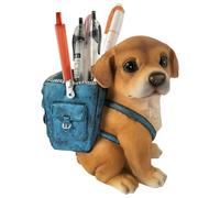 Generico Copa de lápiz para cachorros - soporte para lápiz de escritorio, organizador de artículos de papelería de perro | Porta bolígrafo para perros asiento decorativo, regalo de decoración para fam