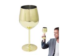 Genérico Copa De Vino De Metal Galvanizado Creativa: Copas De Acero Inoxidable 304 De Estilo Lujoso, Cpa De Champán Con Barra De Tallo Elegante, Copa De Vino De Metal - Regalo De Fiesta En El Hogar
