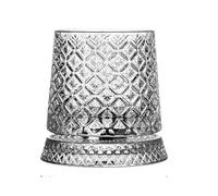 Genérico Copa de vino giratoria: elegante copa estilo barra, base giratoria 360 grados, recipiente, diseño descompresión | Para una sesión degustación whisky bourbon y velada a la