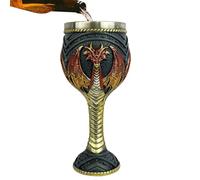 Genérico Copa de vino medieval,Copa de vino de dragón medieval | Copas de fiesta de acero inoxidable | de de dragón, copa de cáliz de dragones, taza de acero inoxidable para decoración de fiestas
