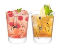 Genérico Copas De Vino Para Boda,Diseño De Anillo En Copa Para Despedida De Soltera | Recipientes Cristalinos Para Bebidas En Fiesta Navidad Barbacoa Reunión Familiar Boda