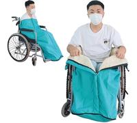 Genérico Coperta per sedia a rotelle impermeabile, foderata in Pile, calda e accogliente, per gambe e Parte inferiore del Corpo Degli adulti, per le gambe Degli anziani, Poncho adatto per s
